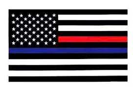RED & BLUE LINE 3X5' POLY FLAG - Dunes 2 Dezert SXS