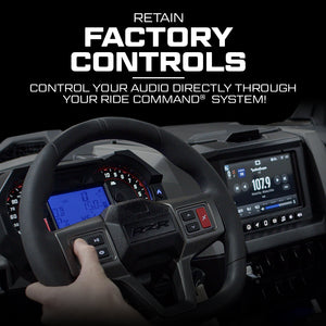 RZR® Pro Series Ride Command Front & Rear RCA Output + Speaker Wire & Remote | UTVS-PRO-RC-RCA-OUT - Dunes 2 Dezert SXS