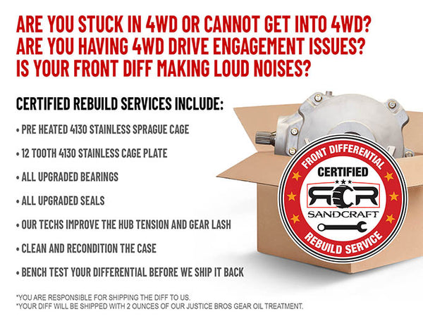 Bombproof Front Diff Rebuild – RZR XP 1000 & XP Turbo - Dunes 2 Dezert SXS