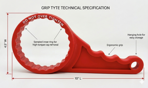 Grip Tyte Wrench for 40 Divot Caps (Older Summit Racing Brand) - Dunes 2 Dezert SXS