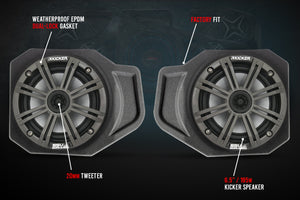 Polaris Ranger XP1000 6.5" Front Speaker Pods (2018-2024) | SSV Works
