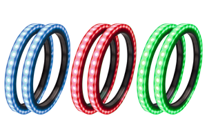 8" RGB LED Speaker Rings (Pair) | UTVS-8LSR - Dunes 2 Dezert SXS