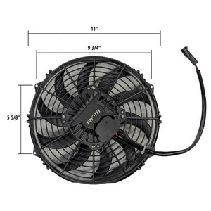 RPM Brushless 10" 10 Blade Intercooler Fan Upgrade Kit for 2017–2019 Can-Am X3 base models - Dunes 2 Dezert SXS.