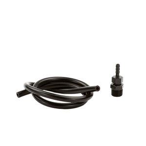 Upgraded drain valve with 3-foot hose for all RPM catch cans, designed for cleaner, hassle-free fluid draining every time.