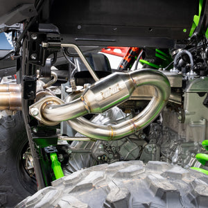 RPM Kawasaki H2 Big Mouth Mid Pipe | Resonated Cat Delete - Dunes 2 Dezert SXS