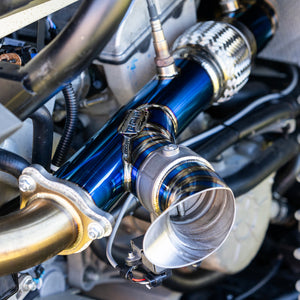 RPM 3" Titanium E-Valve Exhaust – RZR Turbo Models - Dunes 2 Dezert SXS