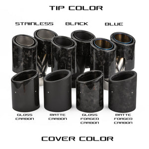 RPM Carbon Dual Exhaust Tips – Polaris Pro R Mufflers - Dunes 2 Dezert SXS
