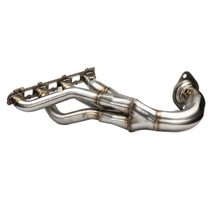 RPM Pro R Big Core HeadPipe in brushed 304 stainless with dual O2 bungs, OEM heat shield compatibility, and high-flow collectors.