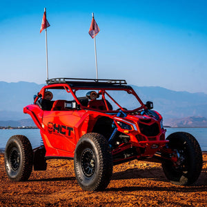 HCR Racing Dual Sport 72-inch suspension kit for Can-Am Maverick X3 with high-clearance arms and elite alloy construction