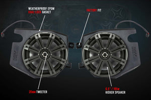 Polaris RZR Front Kick 6.5" Speaker Pods (2014-2023) | SSV Works