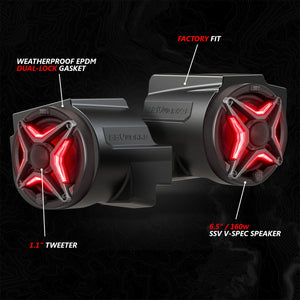 RZR PRO 3-Speaker 1400W Phase-3 V-Spec System w/MRB4 | SSV Works