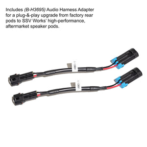 Polaris RZR Pro R/Turbo R/Pro XP 6.5" Rear Speaker Pods | SSV Works