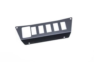 StayFlush Motorsports lower-dash rocker switch plate for the 2025 Polaris RZR Pro R and Pro XP
