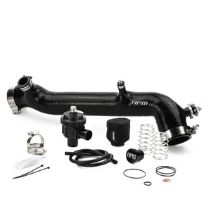 Black RPM RZR Turbo silicone charge tube with BOV kit