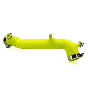 RPM silicone charge tube for Polaris RZR Turbo models – heat-resistant upgrade with boost reference port and stainless clamps.
