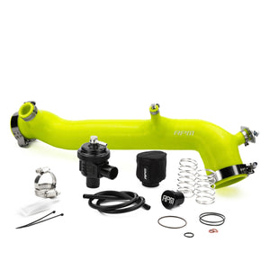 Green RPM RZR Turbo silicone charge tube with BOV kit