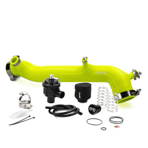RPM silicone charge tube for Polaris RZR Turbo models – heat-resistant upgrade with boost reference port and stainless clamps.