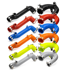 RPM silicone intake and charge tubes for Polaris RZR Pro XP & Turbo R – high-flow, heat-resistant performance upgrade with boost ports.