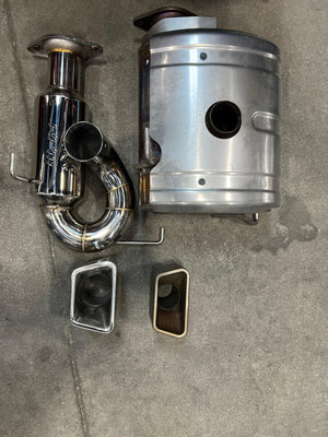 RPM RZR Pro R 3" sport muffler with stainless tip delivers a deep tone, weight savings, and factory-fit look for 2022–2025 models.