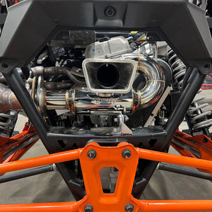 RPM RZR Pro R 3" sport muffler with stainless tip delivers a deep tone, weight savings, and factory-fit look for 2022–2025 models.