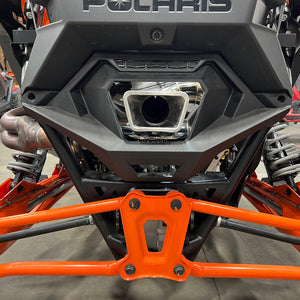 RPM RZR Pro R 3" sport muffler with stainless tip delivers a deep tone, weight savings, and factory-fit look for 2022–2025 models.