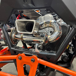 RPM RZR Pro R 3" sport muffler with stainless tip delivers a deep tone, weight savings, and factory-fit look for 2022–2025 models.