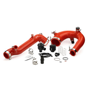 RPM silicone intake and charge tubes for Polaris RZR Pro XP & Turbo R – high-flow, heat-resistant performance upgrade with boost ports.