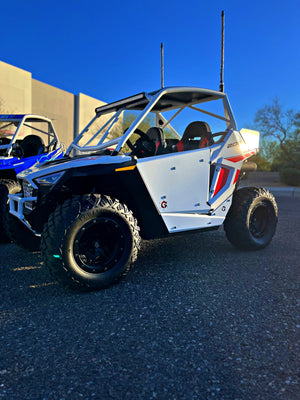 Polaris RZR 200 Geiser doors red finish