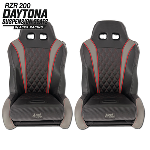 Aces Racing Daytona RZR 200 youth suspension seats in red