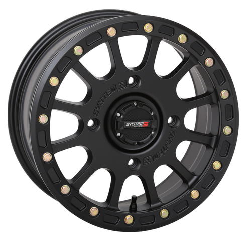 System 3 SB-5 Beadlock Wheel - Matte Black - Dunes 2 Dezert SXS