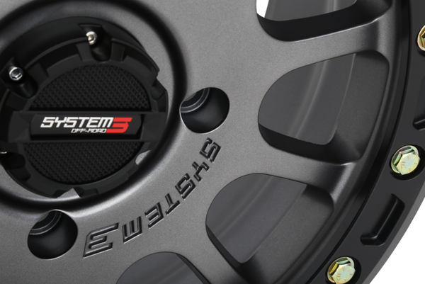 System 3 SB-5 Beadlock Wheel - Matte Gunmetal - Dunes 2 Dezert SXS