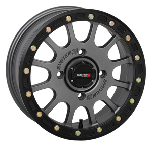 System 3 SB-5 Beadlock Wheel - Matte Gunmetal - Dunes 2 Dezert SXS