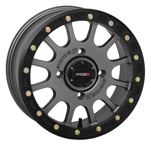 System 3 SB-5 Beadlock Wheel - Matte Gunmetal - Dunes 2 Dezert SXS