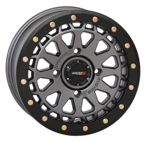 System 3 SB-6 Beadlock Wheel - Gunmetal Grey - Dunes 2 Dezert SXS
