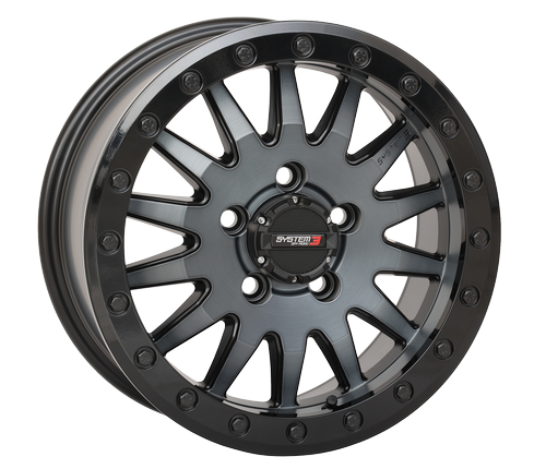 System 3 SB-8 Beadlock Wheel 5-Lug – Brushed Grey - Dunes 2 Dezert SXS
