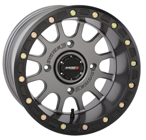 System 3 SB-5 Beadlock Wheel - Matte Gunmetal - Dunes 2 Dezert SXS