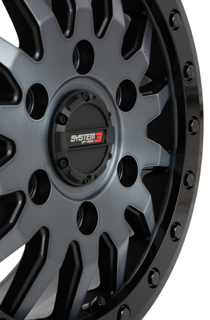 System 3 SB-8 Beadlock Wheel 5-Lug – Brushed Grey - Dunes 2 Dezert SXS