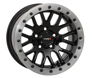 System 3 SB-9 Beadlock Wheel – Gloss Black w/ Brushed Ring - Dunes 2 Dezert SXS