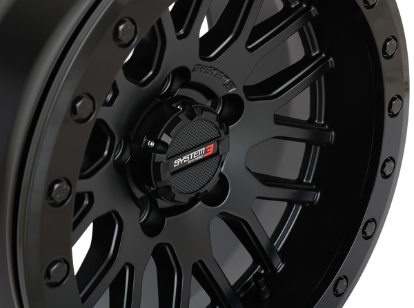 System 3 SB-9 Beadlock Wheel – Matte Black 15x9 - Dunes 2 Dezert SXS