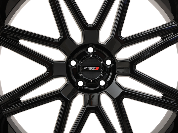 System 3 ST-7 Wheel – Gloss Black UTV Wheel - Dunes 2 Dezert SXS