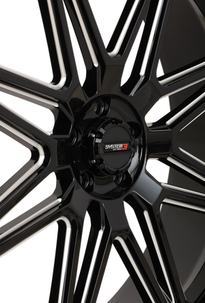 System 3 ST-7 Wheel – Gloss Black/Milled Finish - Dunes 2 Dezert SXS