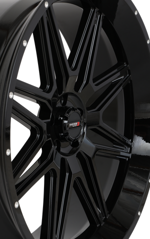 System 3 ST-7 Wheel – Gloss Black UTV Wheel - Dunes 2 Dezert SXS
