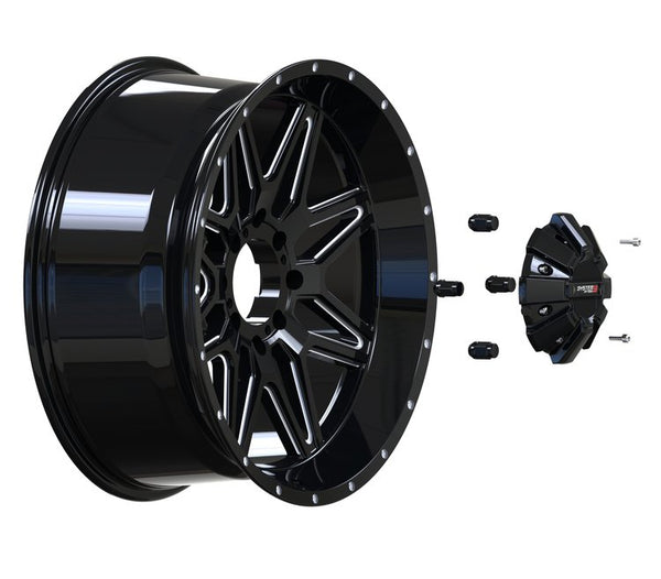System 3 ST-7 Wheel – Gloss Black UTV Wheel - Dunes 2 Dezert SXS
