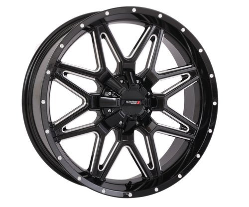System 3 ST-7 Wheel – Gloss Black/Milled Finish - Dunes 2 Dezert SXS