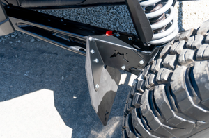 Madigan Motorsports Maverick R Mud Flap Kit on a Can-Am Maverick R — mounting hardware