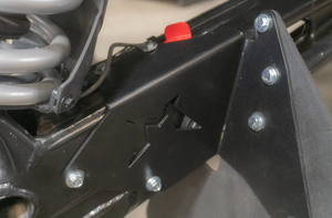Madigan Motorsports Maverick R Mud Flap Kit on a Can-Am Maverick R — installed