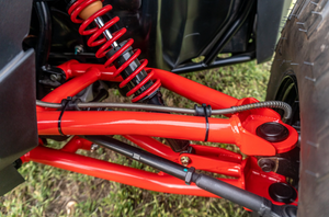 Madigan Motorsports RZR 200 Long Travel Kit on a Polaris RZR 200 — installed