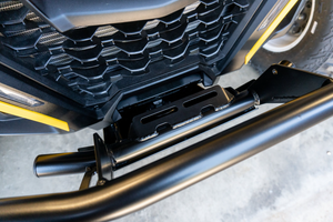 Madigan Motorsports Maverick R Double Front Bumper on a Can-Am Maverick R — detail
