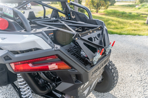 Madigan Motorsports RZR Turbo R Spare Tire Mount on a Polaris RZR Turbo R