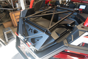 Madigan Motorsports RZR Turbo R Spare Tire Mount on a Polaris RZR Turbo R — detail